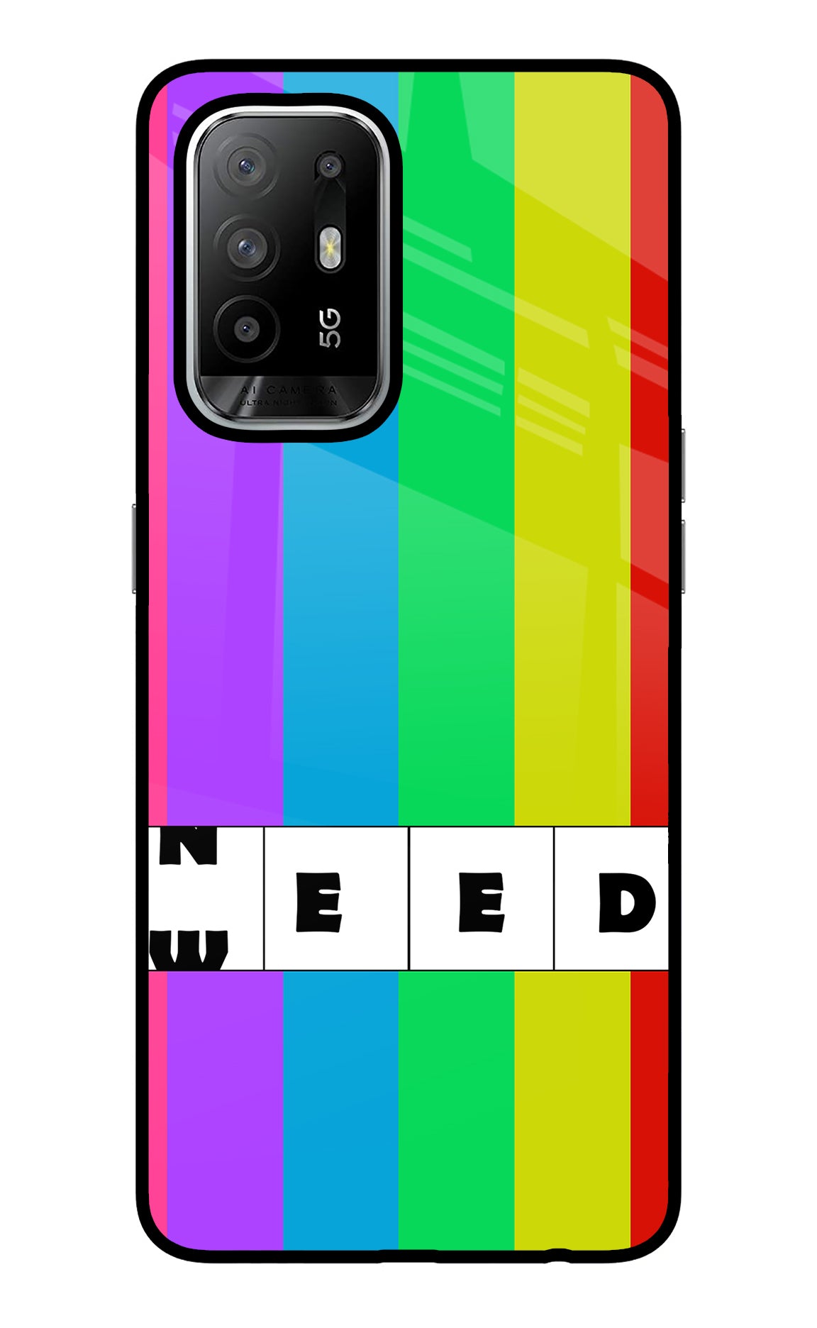 Need Weed Oppo F19 Pro+ Glass Case