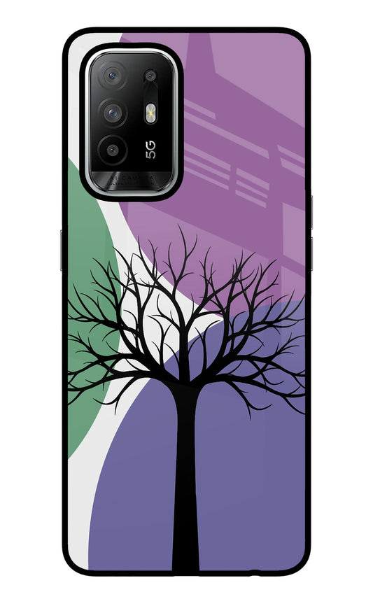 Tree Art Oppo F19 Pro+ Glass Case