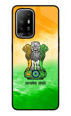 Satyamev Jayate Flag Oppo F19 Pro+ Glass Case