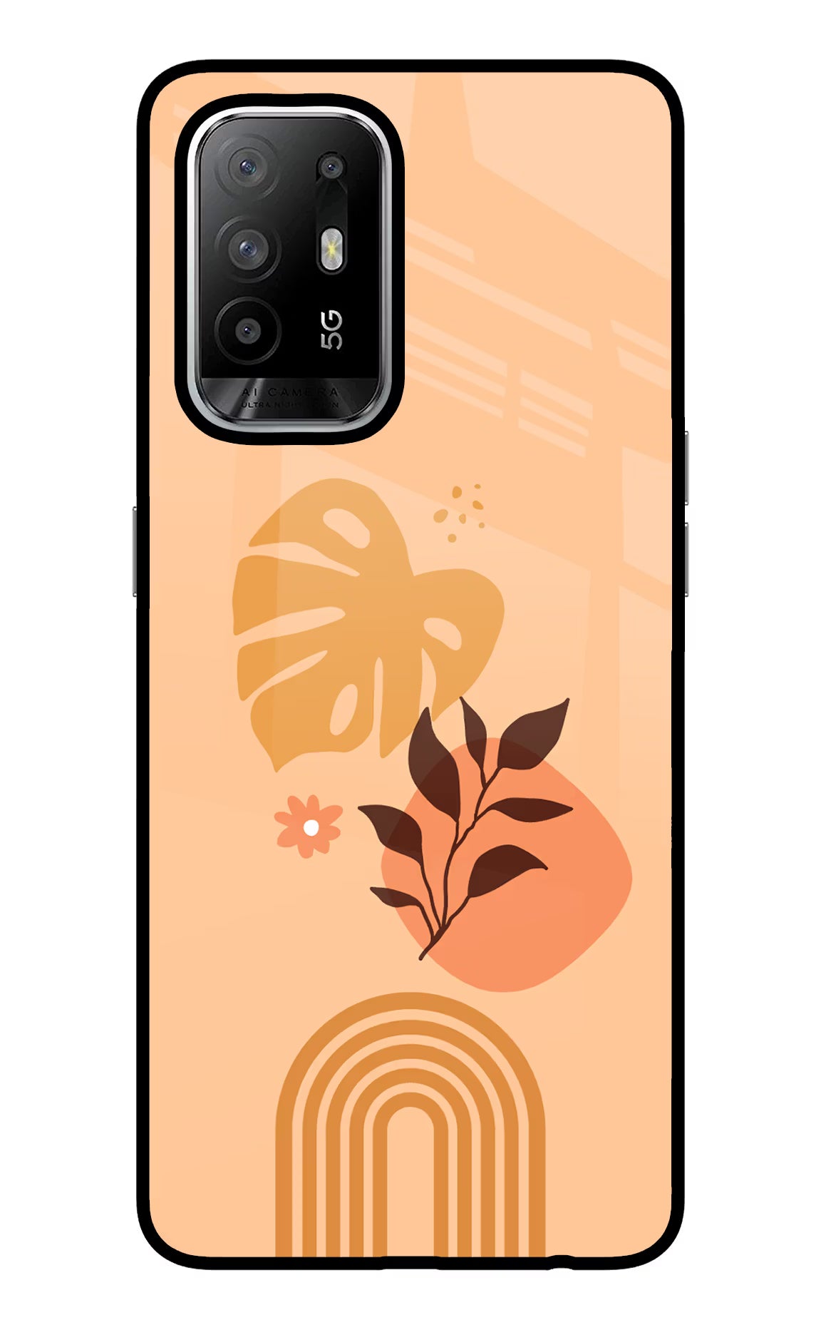Bohemian Art Oppo F19 Pro+ Glass Case Back Cover by Casekaro