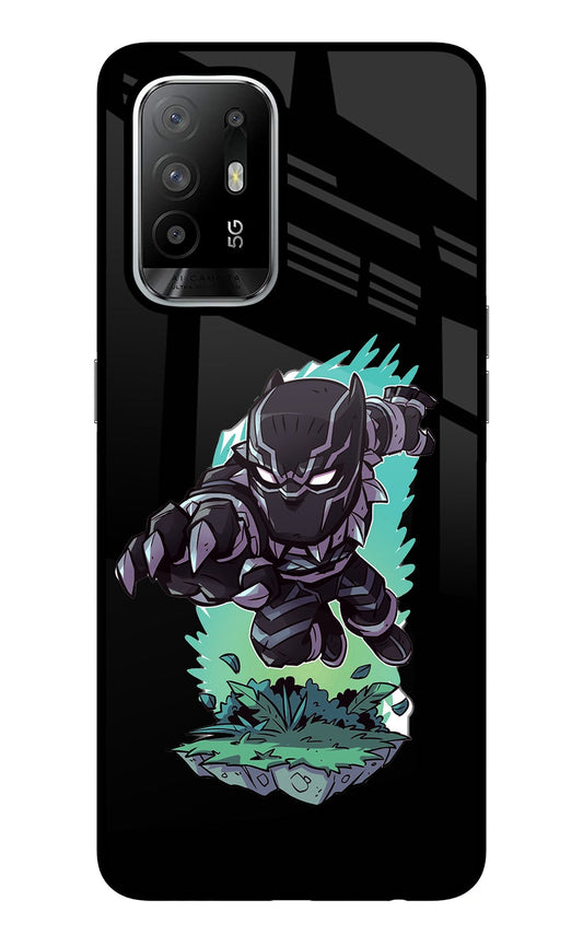 Black Panther Oppo F19 Pro+ Glass Case