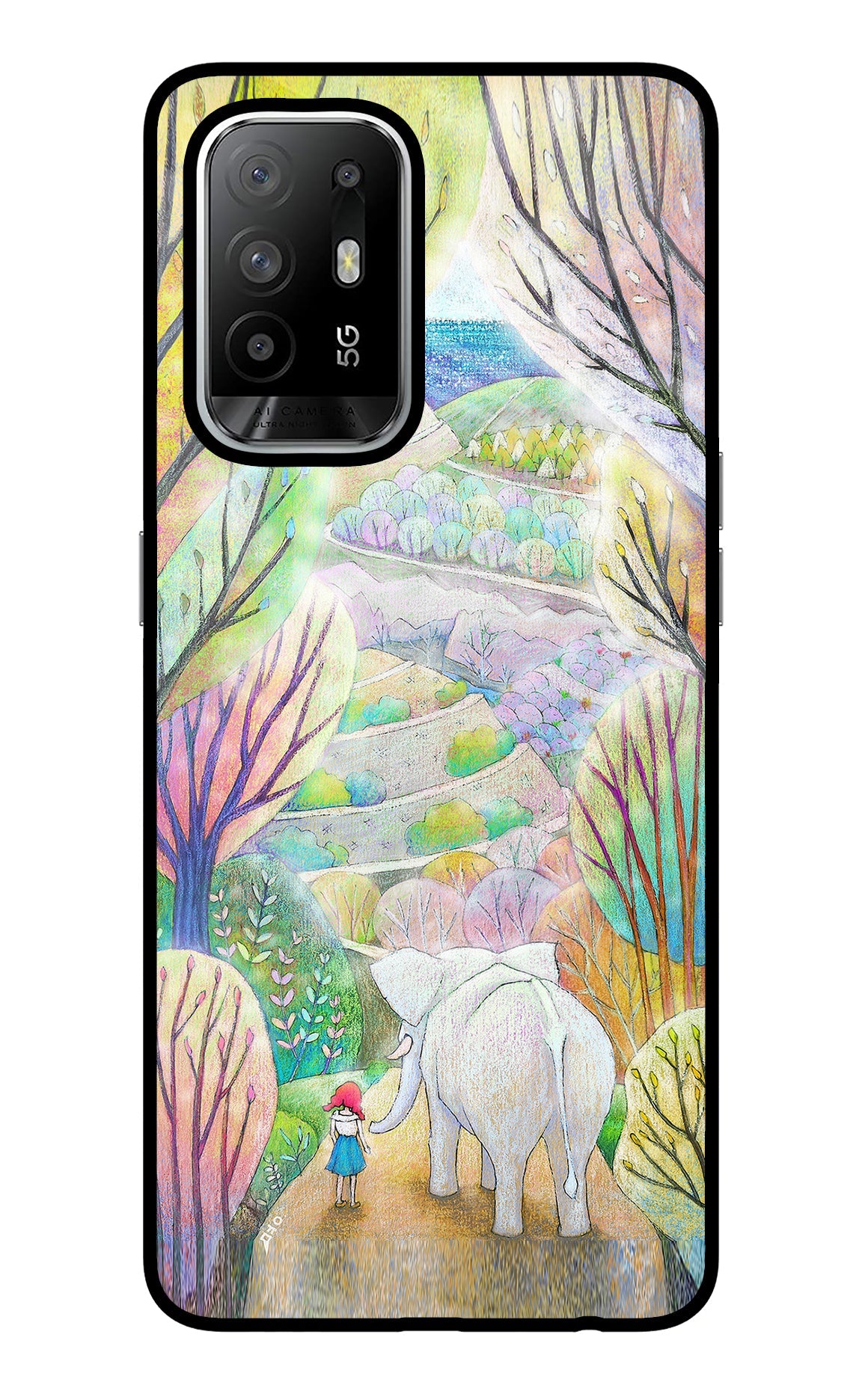 Nature Painting Oppo F19 Pro+ Back Cover