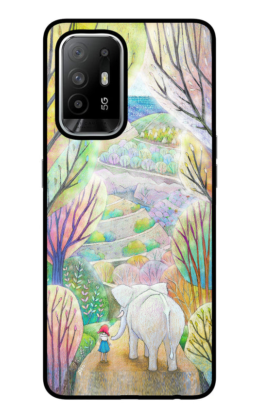 Nature Painting Oppo F19 Pro+ Glass Case