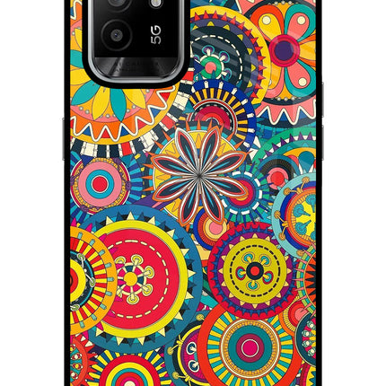 Gol Gol Art Oppo F19 Pro+ Glass Case Back Cover by Casekaro