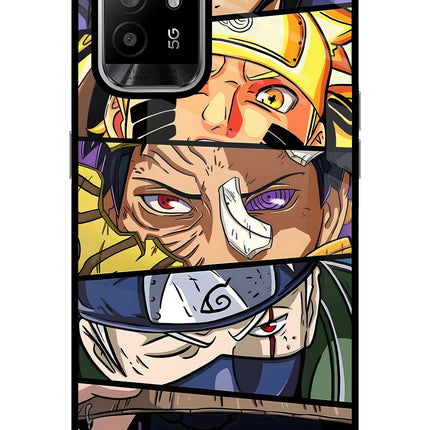 Naruto Character Oppo F19 Pro+ Glass Case Back Cover by Casekaro