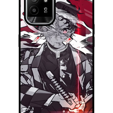 Demon Slayer Oppo F19 Pro+ Glass Case Back Cover by Casekaro