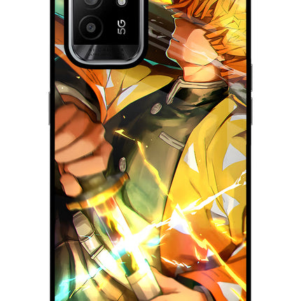 Demon Slayer Oppo F19 Pro+ Glass Case
