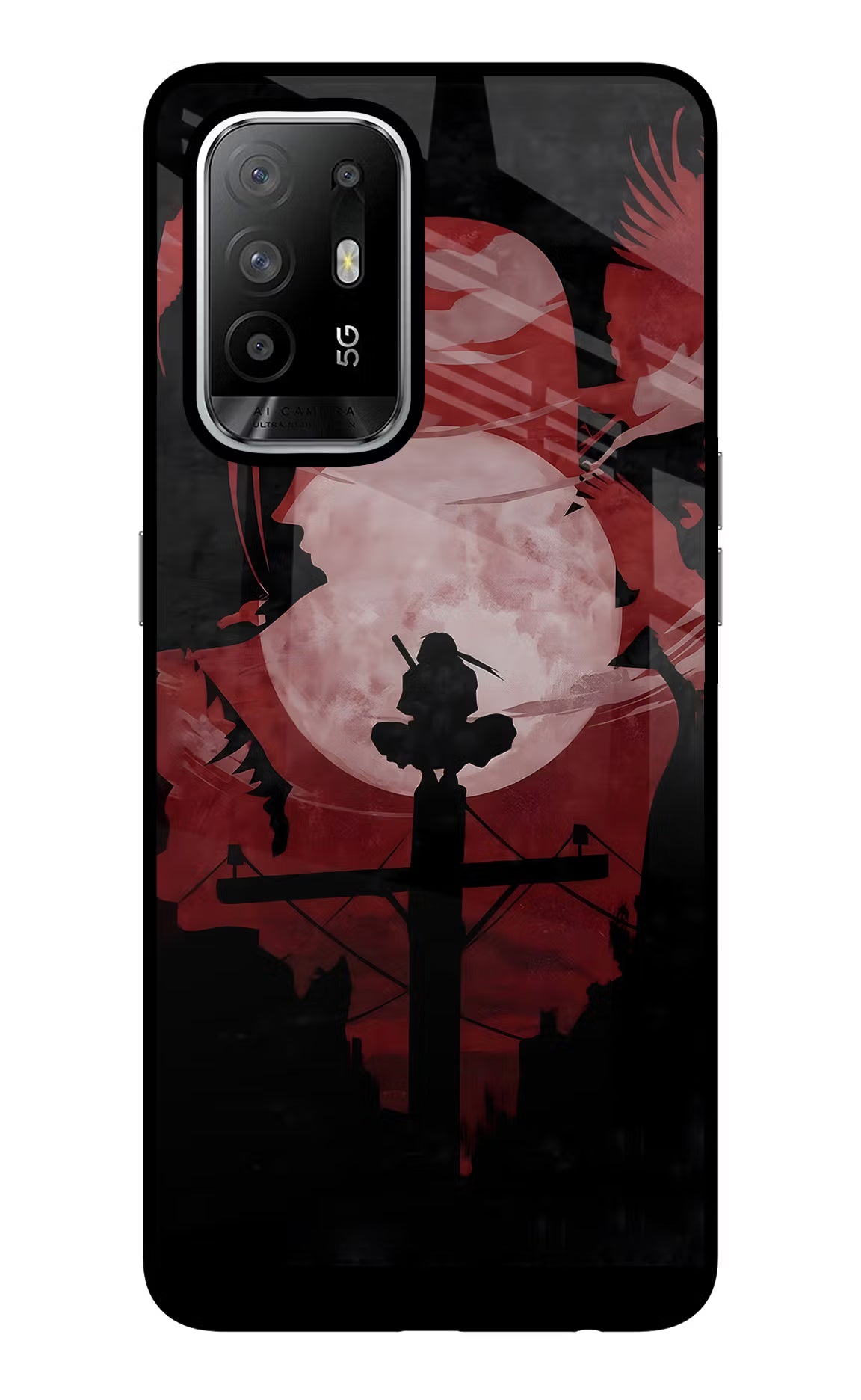 Naruto Anime Oppo F19 Pro+ Glass Case Back Cover by Casekaro