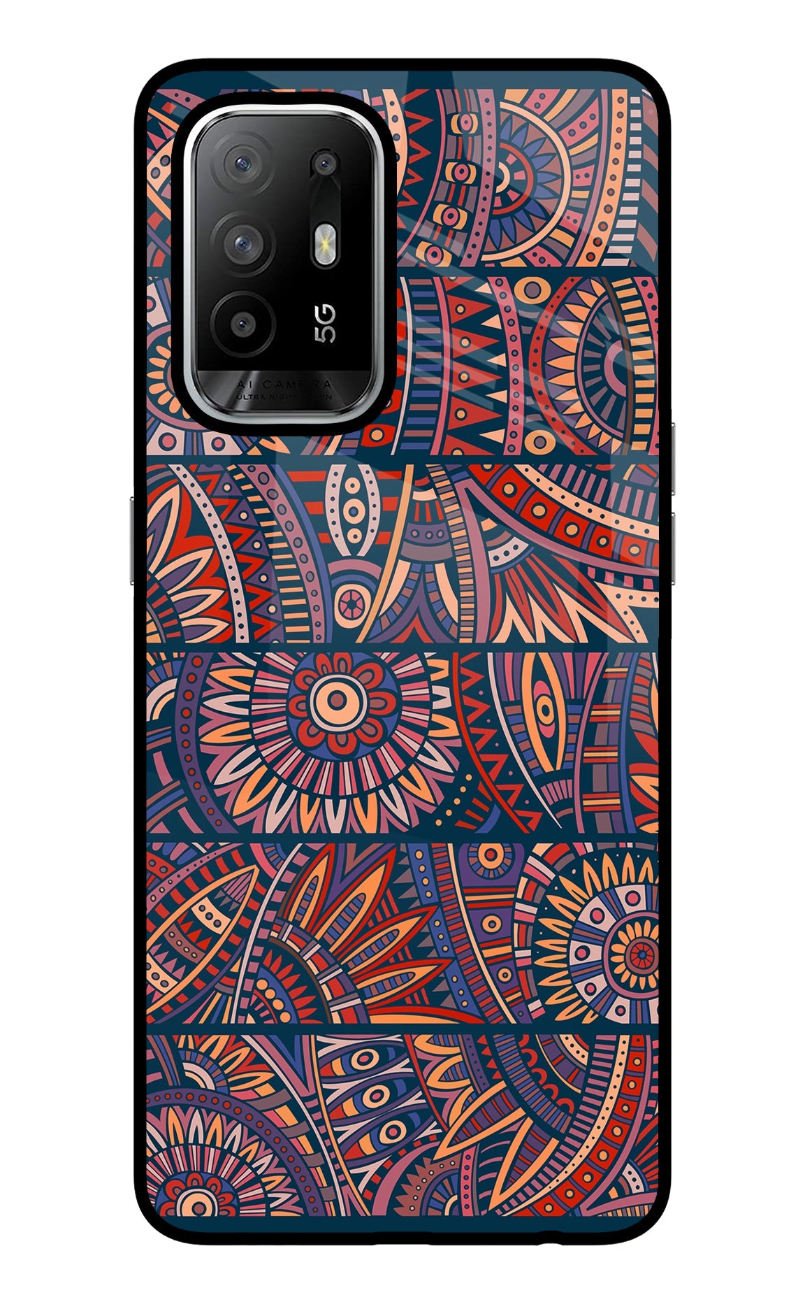 African Culture Design Oppo F19 Pro+ Back Cover