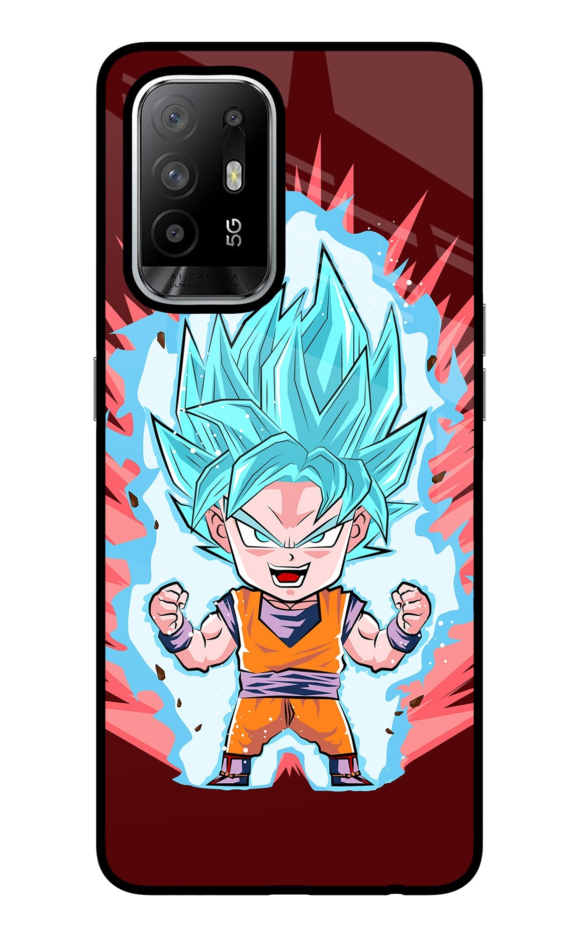 Goku Little Oppo F19 Pro+ Glass Case