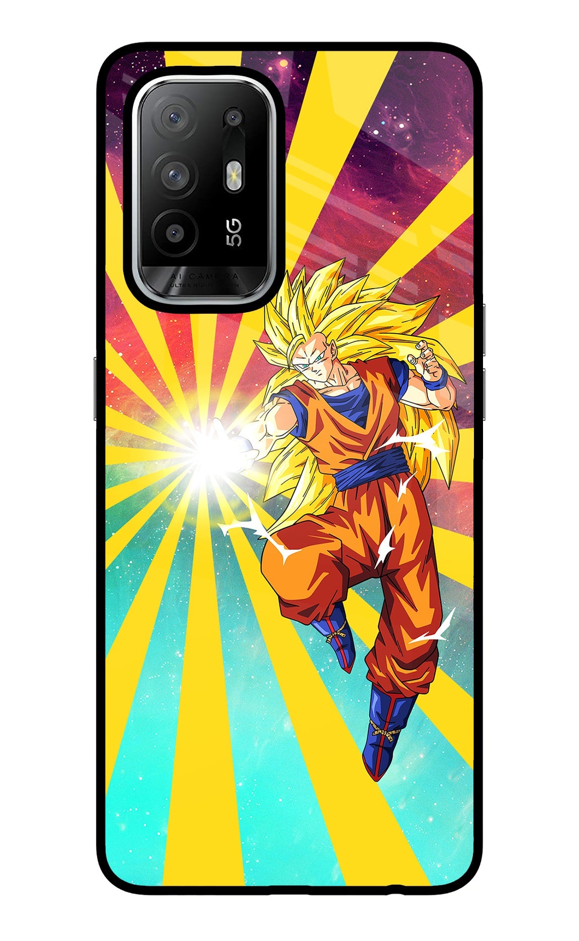 Goku Super Saiyan Oppo F19 Pro+ Back Cover