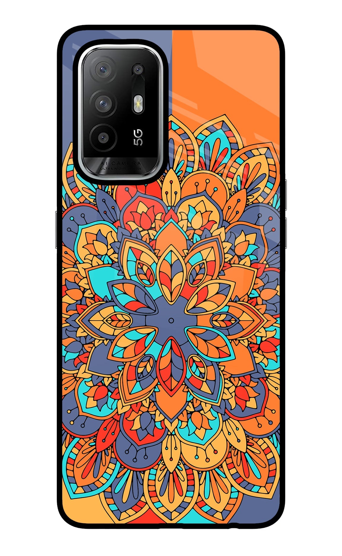 Color Mandala Oppo F19 Pro+ Glass Case