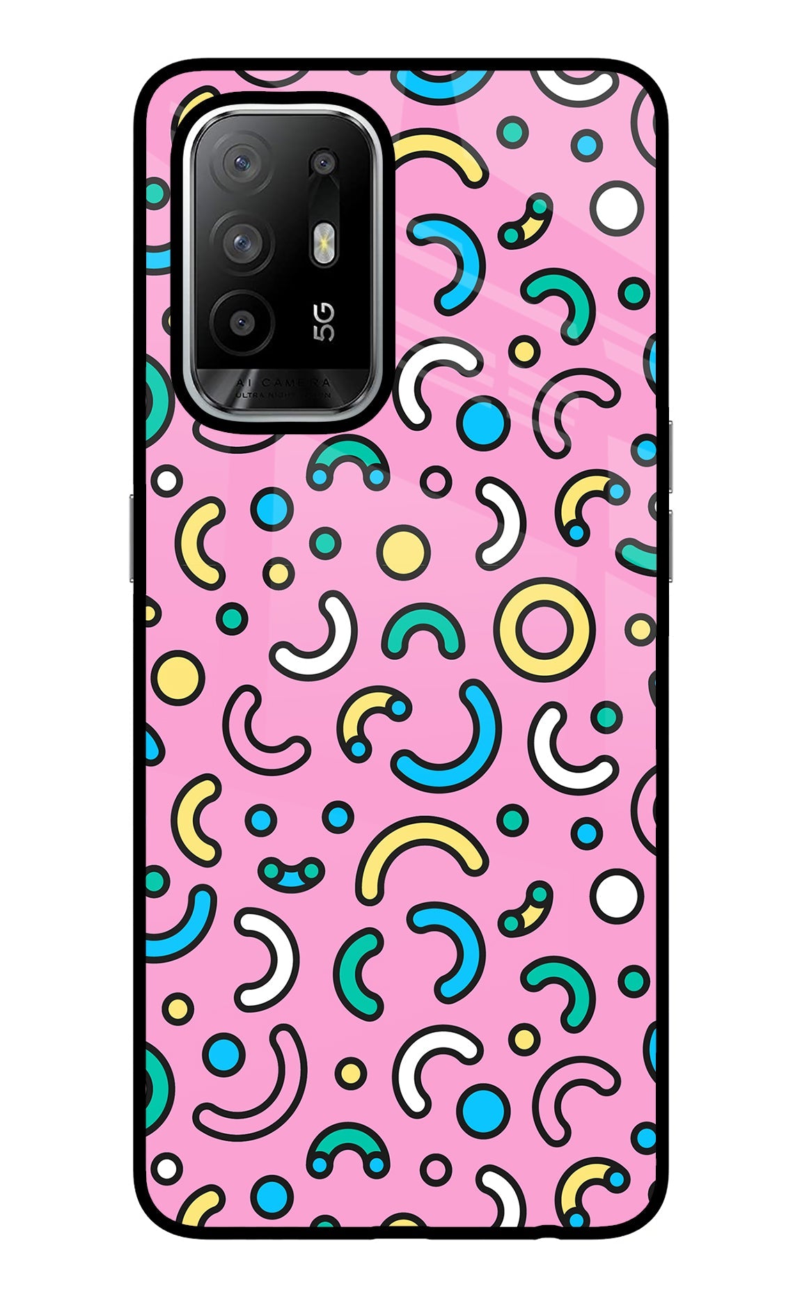 Memphis Design Oppo F19 Pro+ Glass Case