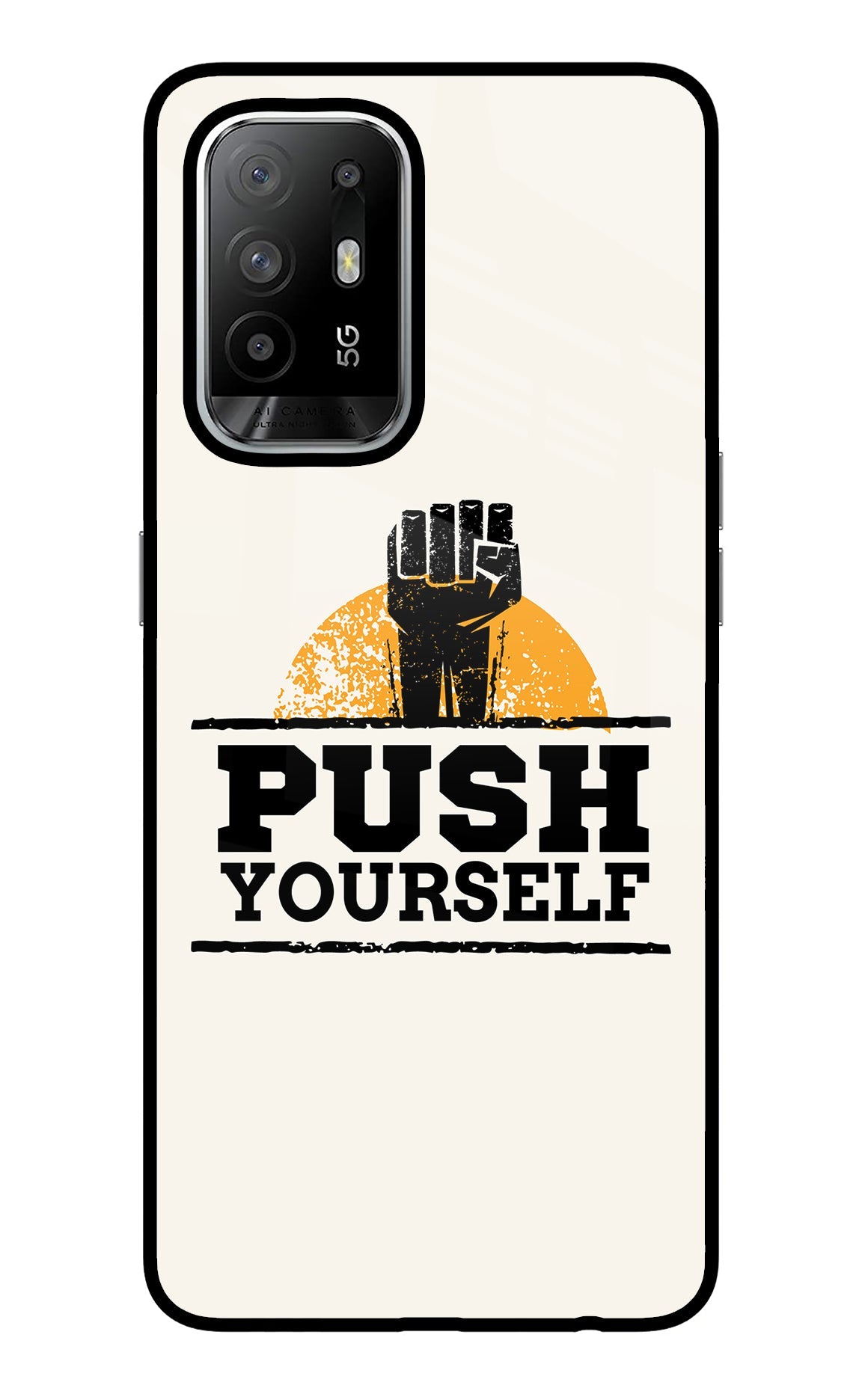 Push Yourself Oppo F19 Pro+ Glass Case