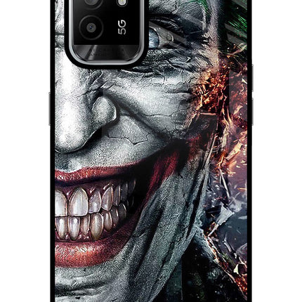Joker Cam Oppo F19 Pro+ Glass Case Back Cover by Casekaro
