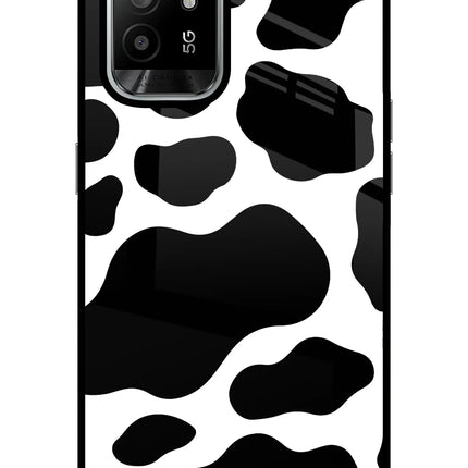 Cow Spots Oppo F19 Pro+ Glass Case