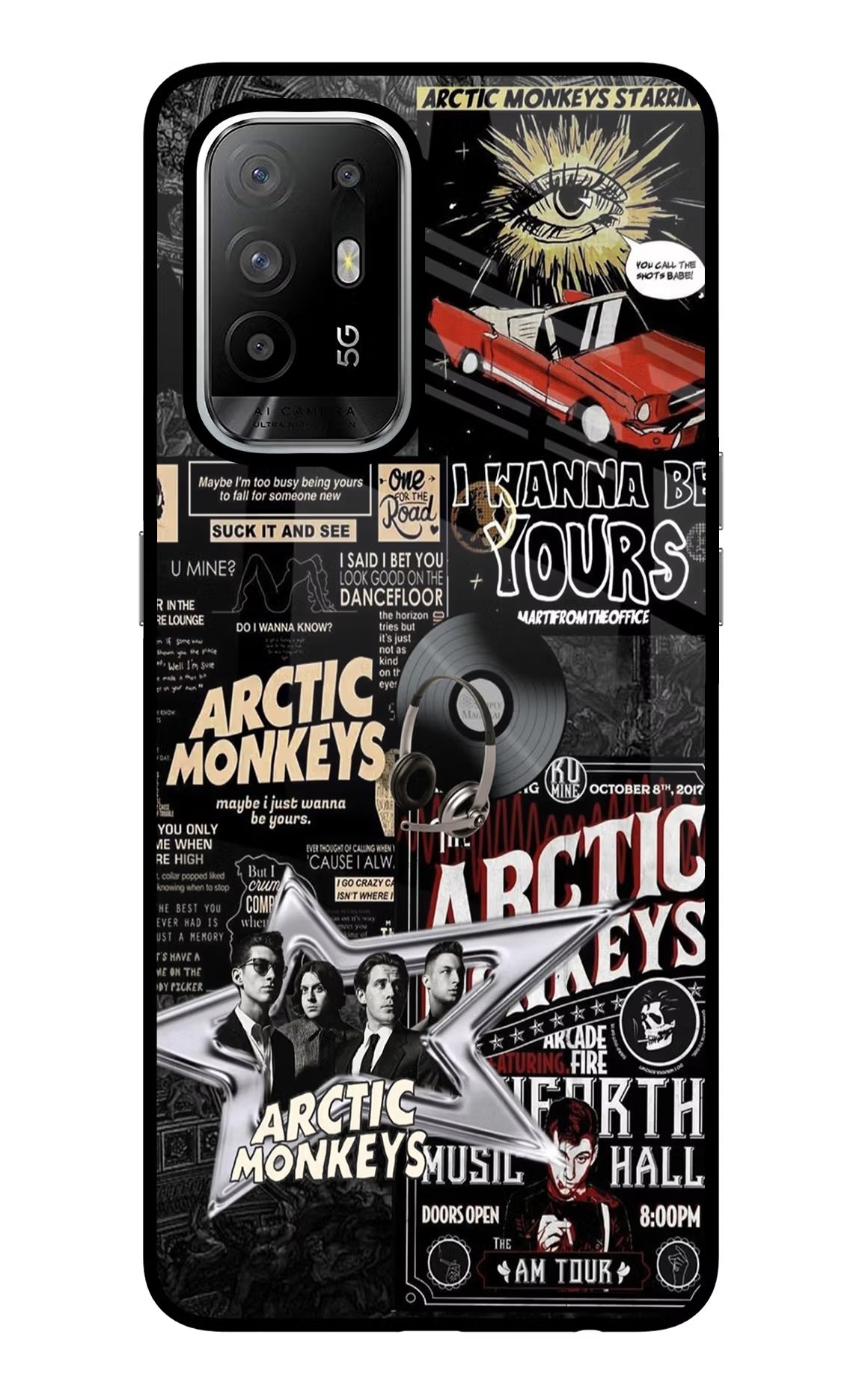Arctic Monkeys Oppo F19 Pro+ Glass Case Back Cover by Casekaro