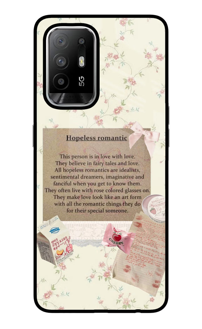 Hopeless Romantic Oppo F19 Pro+ Glass Case