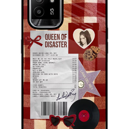 Queen of Disaster Oppo F19 Pro+ Glass Case