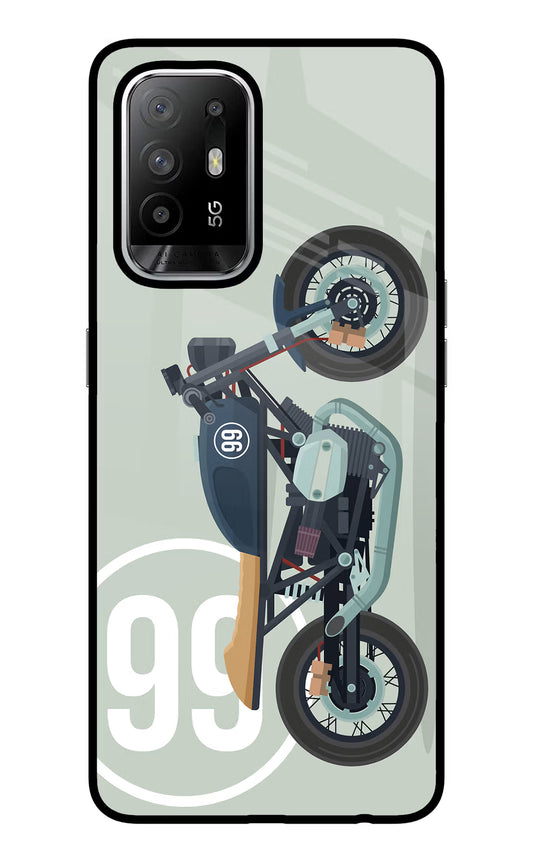 Classic Cafe Racer 99 Oppo F19 Pro+ Glass Case