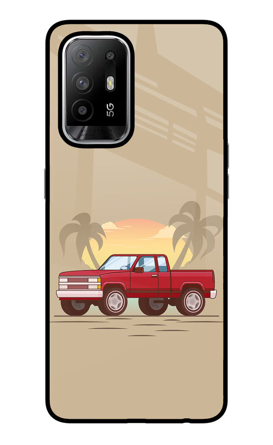 Desert Classic Drive Oppo F19 Pro+ Glass Case