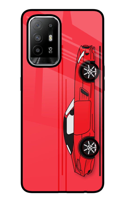 Red Velocity Oppo F19 Pro+ Glass Case