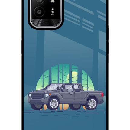 Retro Garage Vibe Oppo F19 Pro+ Glass Case