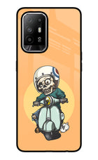 Undead Biker Oppo F19 Pro+ Glass Case