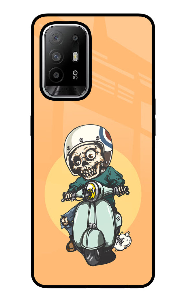 Undead Biker Oppo F19 Pro+ Glass Case