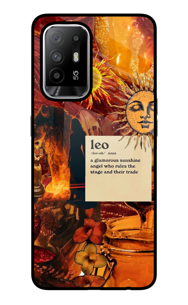 Leo Zodiac Oppo F19 Pro+ Glass Case