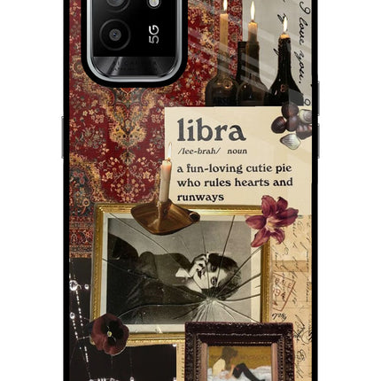 Libra Zodiac Oppo F19 Pro+ Glass Case Back Cover by Casekaro