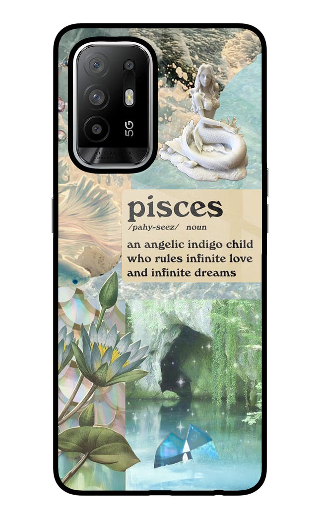 Pisces Zodiac Oppo F19 Pro+ Glass Case