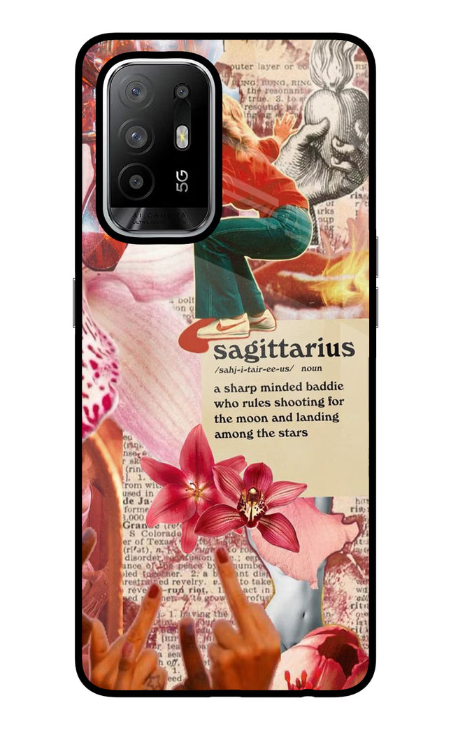Sagittarius Zodiac Oppo F19 Pro+ Glass Case
