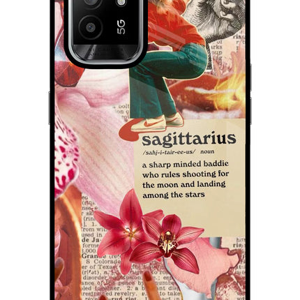 Sagittarius Zodiac Oppo F19 Pro+ Glass Case Back Cover by Casekaro