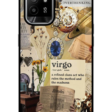 Virgo Zodiac Oppo F19 Pro+ Glass Case Back Cover by Casekaro