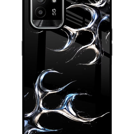 Chrome Tribal Oppo F19 Pro+ Glass Case Back Cover by Casekaro