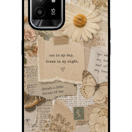 Vintage case Oppo F19 Pro+ Glass Case Back Cover by Casekaro