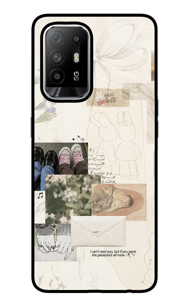 Soft Aesthetic Oppo F19 Pro+ Glass Case