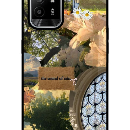 Rain Oppo F19 Pro+ Glass Case Back Cover by Casekaro