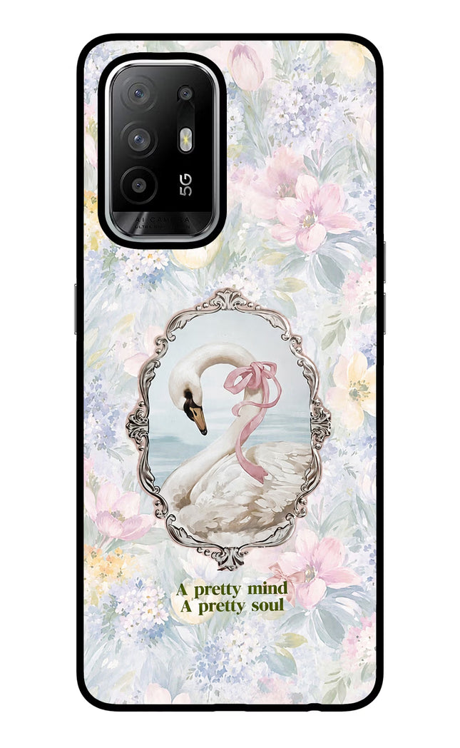 Pretty Mind Pretty Soul Oppo F19 Pro+ Glass Case