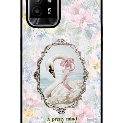 Pretty Mind Pretty Soul Oppo F19 Pro+ Glass Case Back Cover by Casekaro