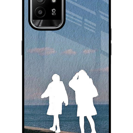 Coastal Dream Oppo F19 Pro+ Glass Case Back Cover by Casekaro