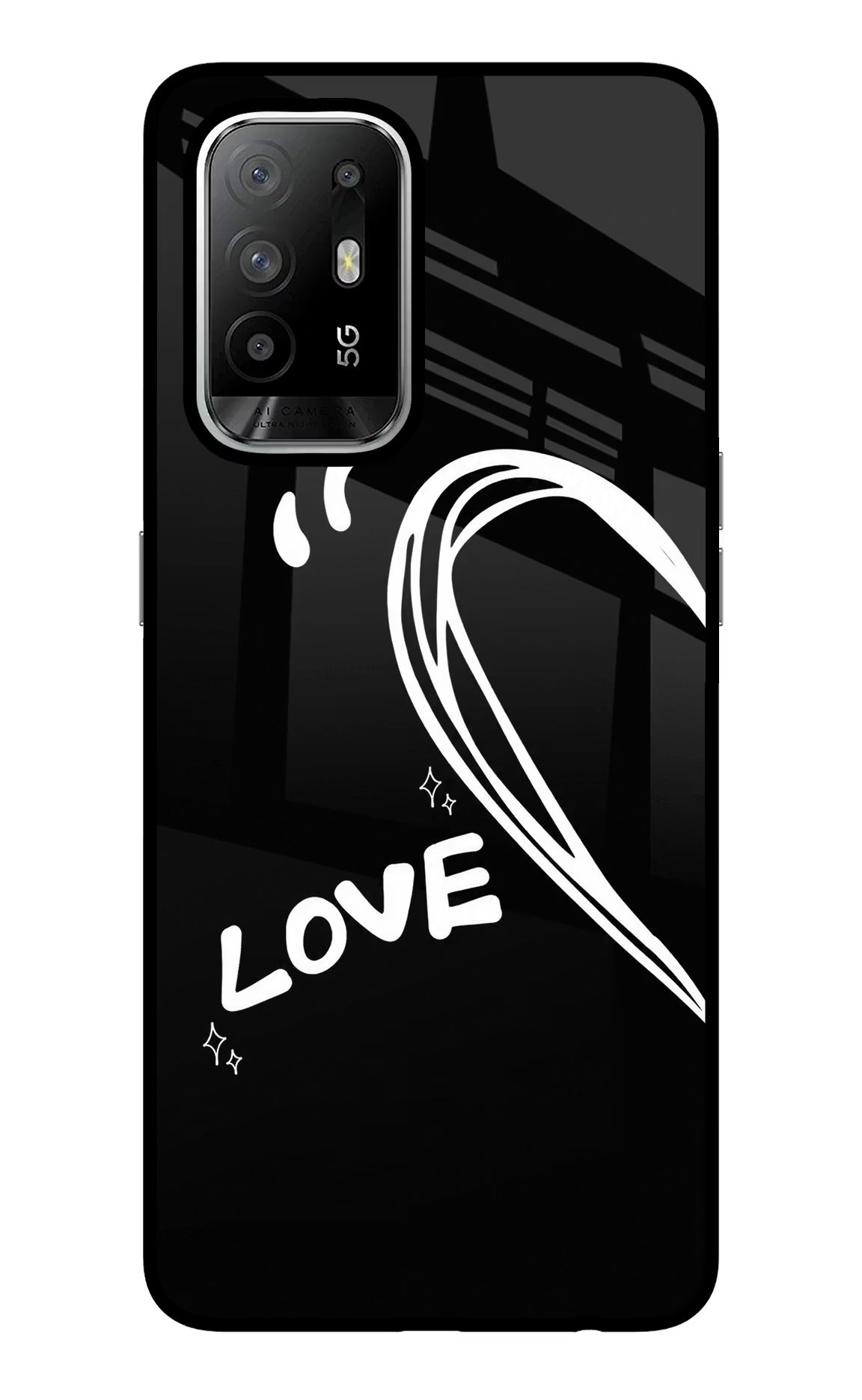 Love Line Oppo F19 Pro+ Glass Case