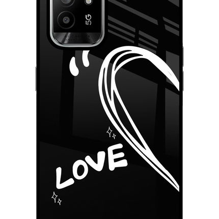 Love Line Oppo F19 Pro+ Glass Case Back Cover by Casekaro