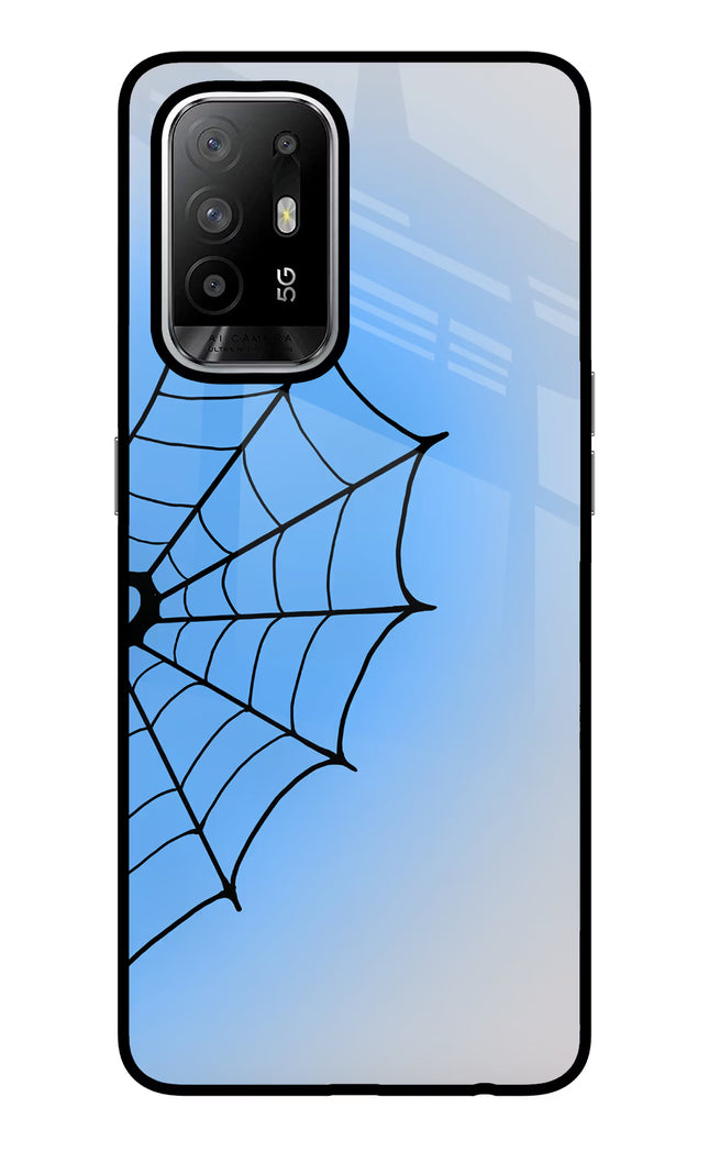 Blue Web Oppo F19 Pro+ Glass Case