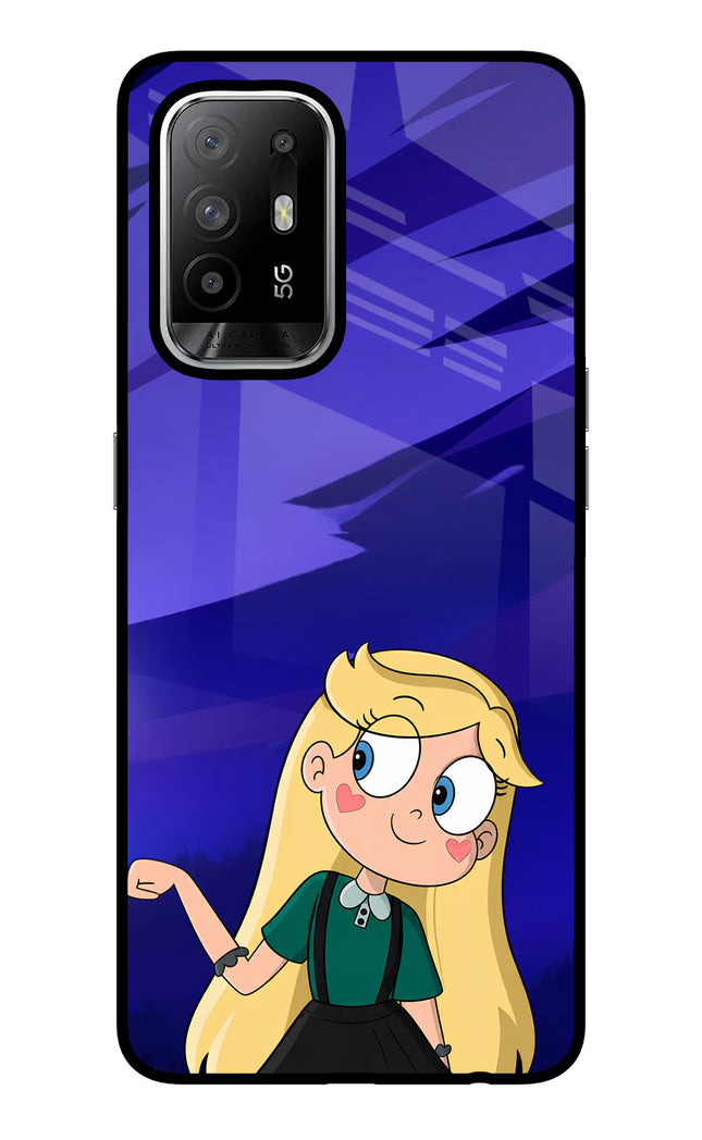 Star Glow Oppo F19 Pro+ Glass Case
