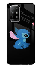 Stitch Crush Oppo F19 Pro+ Glass Case