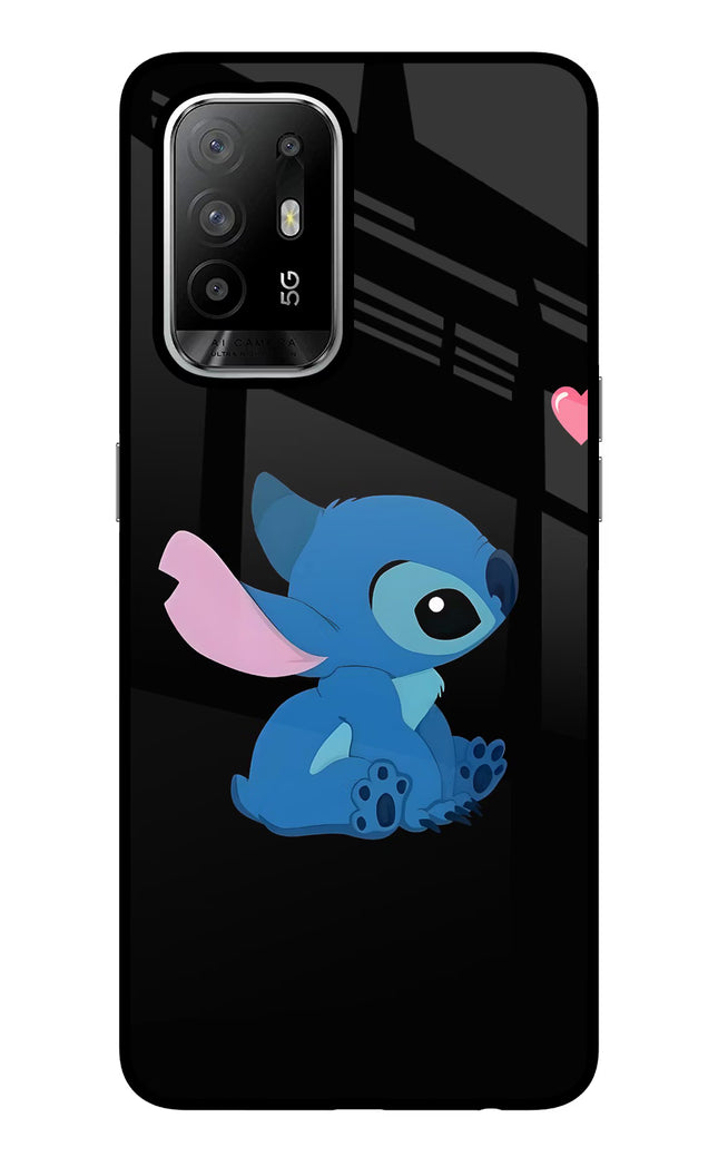 Stitch Crush Oppo F19 Pro+ Glass Case