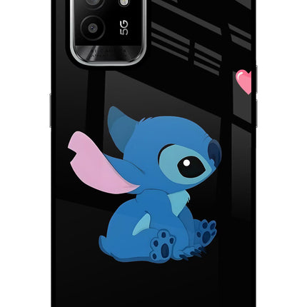 Stitch Crush Oppo F19 Pro+ Glass Case Back Cover by Casekaro