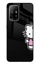 Kitty Charm Oppo F19 Pro+ Glass Case